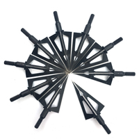 Pointe de flèche à 3 lames en acier inoxydable de qualité supérieure de Chine, équipement essentiel de tir à l'arc DIY, accessoire de flèche Jiewoo