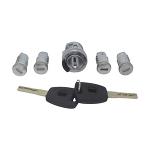 Al162 Ignition <b>Lock</b> <b>Cylinder</b> Set For Fiat Doblo 5 Piece Stainless Steel Car <b>Lock</b> Replacement - Product Image 1