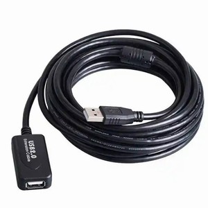 สายเคเบิลอะแดปเตอร์ USB 15 ซม. ประเภทมาตรฐานสำหรับคอมพิวเตอร์หัวเดียวสีดำและสีขาวพีวีซีไนลอน - Product Image 3