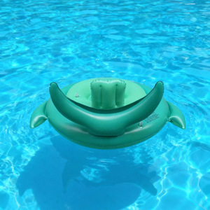 Shark Cross Base <b>Ring</b> PVC Inflatable Swimming Float For Children Infant Swim Seat <b>Ring</b> <b>Cartoon</b> Design Manual Inflation - Product Image 3
