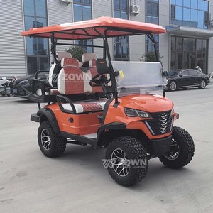 Carrito de Golf Eléctrico de Lujo para 4 Pasajeros, Diseño de Neumáticos Todoterreno, Buggy Turístico para Transporte en Villas y Comunidades - Product Image 1