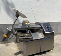 Cortadora de Carne Industrial Eléctrica de Alta Eficiencia de 20L, Cortadora de Carne Automática con Tazón