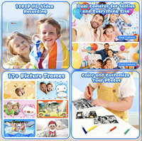 Cámara de Impresión Instantánea para Niños con Certificación Estándar Europea, Impresora Térmica a Color HD de 1080P, Cámara de Fotos Digital para Niños