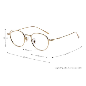 Lunettes optiques ovales en titane pour femmes <span class=keywords><strong>de</strong></span> <span class=keywords><strong>petite</strong></span> <span class=keywords><strong>taille</strong></span>, verres progressifs sur ordonnance personnalisée, montures <span class=keywords><strong>de</strong></span> lunettes - Product Image 5