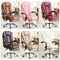 2024 nouveau patron pas cher directeur directeur Pu cuir exécutif pivotant bureau chaises de Massage repose-pieds moderne réglable appui-tête maison