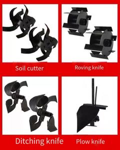 Rototiller multifuncional agrícola pequeño azada doméstica deshierbe suelo, zanjas, arado y arado - Product Image 5