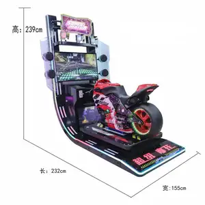 Mesin Game Sepeda Balap Video Arcade Yang Dioperasikan dengan Koin Mesin Simulator Game Motor Super Dinamis 4d