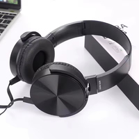Casque de jeu filaire supra-auriculaire étanche IPX5 avec prise jack 3,5 mm, câble plat, basses puissantes et contrôle de ligne pour le sport et les appareils mobiles