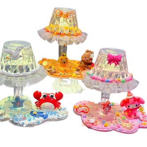 Kit de Luz Nocturna de Resina Cremosa para Hacer en Casa, Redonda, de Plástico, con LED, Control Táctil, Cambio de Color, Decoración para Habitación Infantil, Regalo de Cumpleaños - Product Image 5