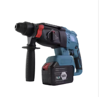 Marteau perforateur électrique sans fil de qualité industrielle, robuste, avec batterie 6Ah, moteur sans balais 800W, 900 tr/min, burin rotatif SDS