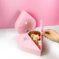 Emballage de luxe biodégradable Ensembles de soins de la peau Boîte en papier rigide rigide en carton Boîtes d'emballage à double porte de couleur rose