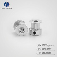 Poulie de distribution à bride en acier au carbone de précision |   Acier inoxydable |   Brochage usiné CNC |   Série 2M 3M 5M 8M MXL XL L T5 T10