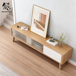 Meuble TV en bois écologique de style européen moderne, sur mesure, en stock, prêt à être expédié, prix bas, fournisseur chinois - Product Image 3