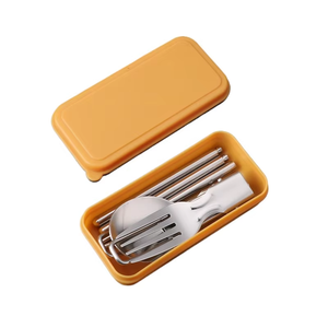 <b>Foldable</b> Tableware 304 Stainless Steel Knife Fork Spoon Student Travel <b>Camping</b> Outdoor Portable Modern Minimalism - Product Image 1