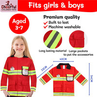 Jeu de rôle à quantité minimale de commande bas pompiers vêtements costume uniforme pompier robe Costume de pompier professionnel pour les enfants