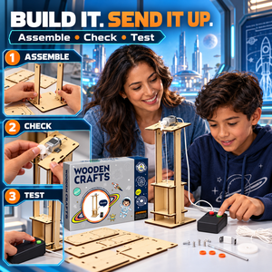 Generador de Manivela de Madera, Kit de Descubrimiento de Física STEM, Conversión de Electricidad, Proyecto Educativo de Ciencia para el Aula - Product Image 4