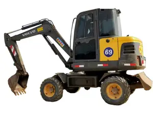 Original SWEDEN VOLVO 60 wheel hydraulic excavator Imported second-hand VOLVO150 80 140 225 wheel excavator for sale