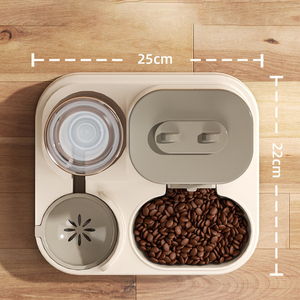 Auto <b>Feeder</b> with Double Bowl - Neck-Protecting Pet Food & Water Station - Product Image 5