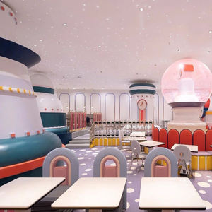 Parque Infantil Interior Temático Sweet Color para Niños, con Tobogán y Piscina <span class=keywords><strong>de</strong></span> Arena, Materiales <span class=keywords><strong>de</strong></span> Esponja/Madera/PVC, para Restaurantes y Uso Familiar (Padres e Hijos) - Product Image 2