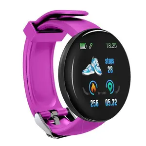 Reloj inteligente D18 para hombres y mujeres, reloj inteligente para presión arterial, relojes digitales impermeables, reloj deportivo con rastreador de actividad física