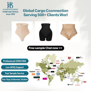 Calças Modeladoras Femininas de Cintura Alta com Controle de Barriga e Costas Abertas em Tom Nude - Product Image 6