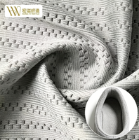 Tissu en maille 100 % polyester monocouche respirant, directement de l'usine, pour empeignes de chaussures décontractées, doublures de baskets et languettes de chaussures de sport