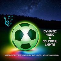 Set da Calcio per Bambini con Luci e Musica, Giocattolo Educativo per Allenamento Indoor/Outdoor, Regalo per Ragazzi e Ragazze dai 4 ai 14 Anni