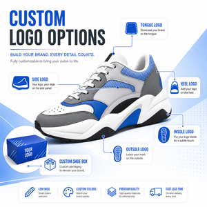 Sneakers da <span class=keywords><strong>Uomo</strong></span> con Logo Personalizzato, Etichetta Privata OEM ODM, Scarpe Casual da Passeggio, Produttore all'Ingrosso - Product Image 3