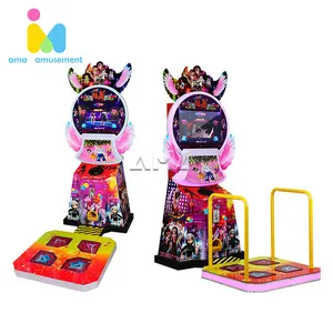 Hochwertige Mini-Arcade Musik-Spielkonsole Tanzmaschine münzbetriebenes Vergnügungs-Spiel für Spielzimmer oder Kinder Cent