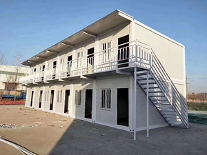A due piani contenitore ufficio prefabbricato dormitorio modulare Mobile in acciaio <span class=keywords><strong>Casa</strong></span> pieghevole <span class=keywords><strong>Casa</strong></span> <span class=keywords><strong>Casa</strong></span> contenitore Design per uso ufficio - Product Image 3