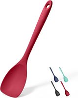 Nouvelle cuillère de cuisine en silicone sans BPA, spatule en silicone de qualité alimentaire, outil de cuisson pour mélanger et racler