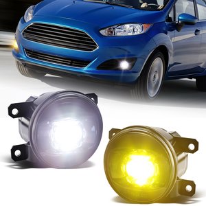 Ampoules LED en gros pour voitures, feux antibrouillard LED blancs et jaunes pour <span class=keywords><strong>Ford</strong></span>, Honda, Citroën, feux antibrouillard haute luminosité universels - Product Image 2