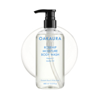 OAKAURA 400ml Gel Douche Hydratant à la Rose Musquée, Nourrissant, Éclat et Hydratation, Mélange d'Huiles Botaniques Naturelles, Nettoyage Quotidien du Corps