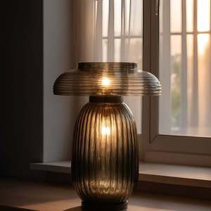 Minimalist Modern Glass Table Lamp E27 LED 220V Switch Control For Living Room Bedroom Study Decorative <b>Night</b> <b>Light</b> - Product Image 2