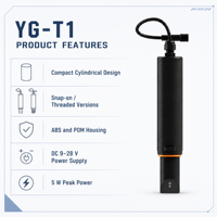Capteur de turbidité de l'eau, turbidimètre, limite inférieure 0,005 NTU, laser 860 nm, IP68, RS485 Modbus RTU pour les stations d'eau