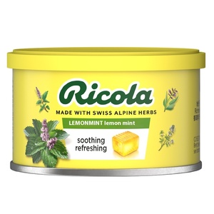 Caramelos de Regaliz <span class=keywords><strong>Ricola</strong></span> Importados, Caramelos Duros Recubiertos con Sabores Frutales, 100g en Lata, Certificación HACCP, Sabor Dulce - Product Image 5