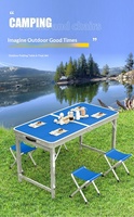 Ensemble table et chaises pliantes de camping en gros – Mobilier d'extérieur portable pour pique-nique, camping en voiture, camping-car, voyages et événements extérieurs