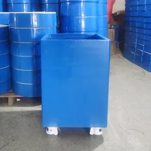 Tùy Chỉnh Đẹp Và Độ Bền Cao Chống Ăn Mòn Và Chống Lão Hóa Hồ Cá Sợi Thủy Tinh Container Sinh Thái Hồ Bơi Với Bánh Xe