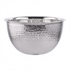 Bol de service mélangé de grande taille de couleur bleue pour la maison et le restaurant au prix de gros Bol double en acier inoxydable - Product Image 1