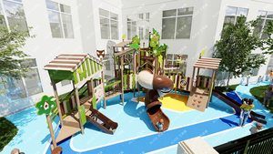 Meilleur toboggan en plastique pour enfants pour les jardins d'enfants et les terrains de jeux - Mobilier de terrain de jeux éducatif - Product Image 6