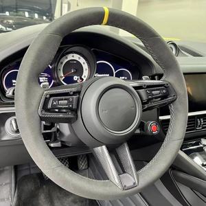 Volant en fibre de carbone pour Porsche Panamera Cayenne Macan 718 911 Cayman 918 Taycan Boxster Carrera 996 997 987 <span class=keywords><strong>991</strong></span> - Product Image 3