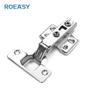ROEASY Two Way Slide-on Hinge for Wardrobe Door Kitchen Cupboard Cabinet Hinge with Nickel Plated Finish