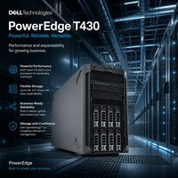 خادم برجي T430 بمعالج Intel Xeon E يدعم مزود طاقة مزدوج احتياطي 495 واط 750 واط 1100 واط للمؤسسات والمكاتب متوفر بالمخزون