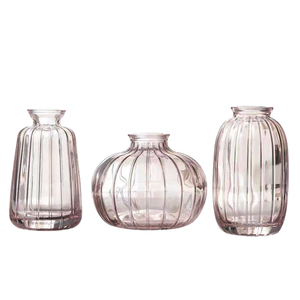 <span class=keywords><strong>Vaso</strong></span> <span class=keywords><strong>di</strong></span> vetro trasparente personalizzato arte striscia verticale <span class=keywords><strong>vaso</strong></span> <span class=keywords><strong>di</strong></span> vetro rosa a collo stretto spesso <span class=keywords><strong>vaso</strong></span> <span class=keywords><strong>di</strong></span> vetro corto <span class=keywords><strong>di</strong></span> <span class=keywords><strong>zucca</strong></span> per <span class=keywords><strong>fiori</strong></span> - Product Image 3