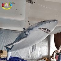 Requin suspendu gonflable d'animal d'océan gonflable de la publicité géante de nouvelle conception