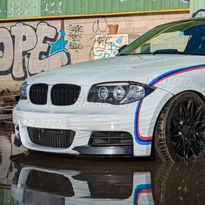 Kit carrosserie tuning noir brillant pour pare-chocs avant, lèvre de spoiler et diffuseur pour BMW Série 1 E82 E88 M-Tech 2008-2013 - Product Image 5