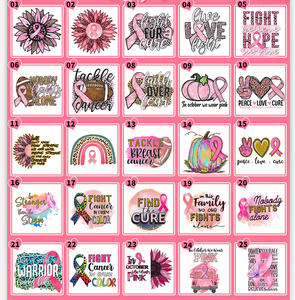 Escuadrón de apoyo de impresión con gnomos Transferencia de vinilo Iron on Cancer Awareness Transfer Breast Cancer Gnomes DTF Transferencias - Product Image 6