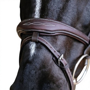 Wholesale Premium Handmade Horse Leather Bridle Reins Durable Comfortable <b>Equestrian</b> Tack Riding Training Black Cob Model Exion - Product Image 4