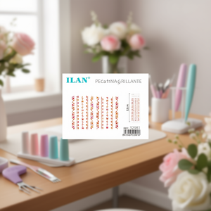 Autocollant en strass scintillant ILAN 32 cm, design décoratif pour nail art - Product Image 2