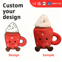 Jouets en peluche OEM Hot Dog de dessin animé, jouets en peluche alimentaires, mascotte en peluche sur mesure, conception personnalisée